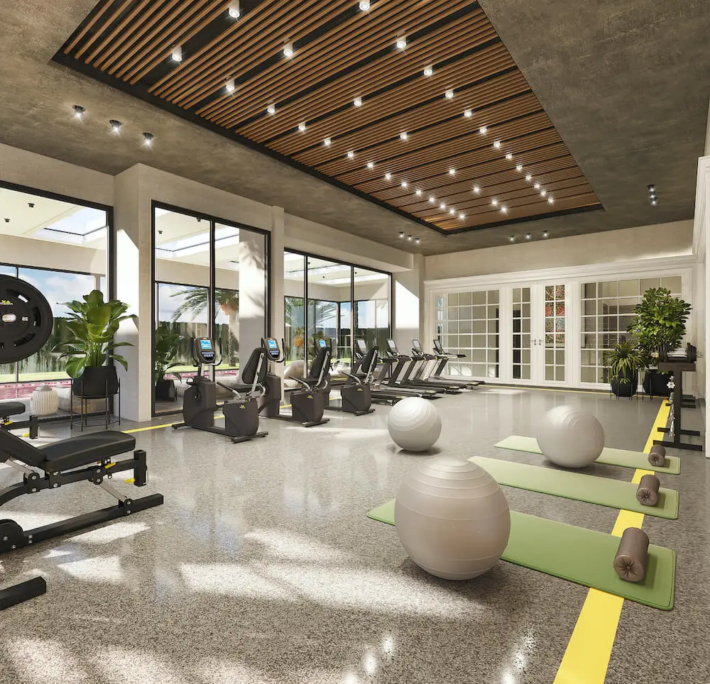 Gym area